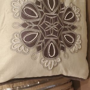 3 beautiful  holiday pillows
